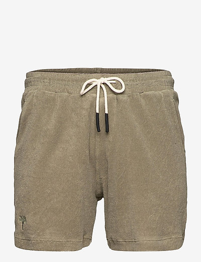 Khaki Terry Shorts - sweat shorts - green