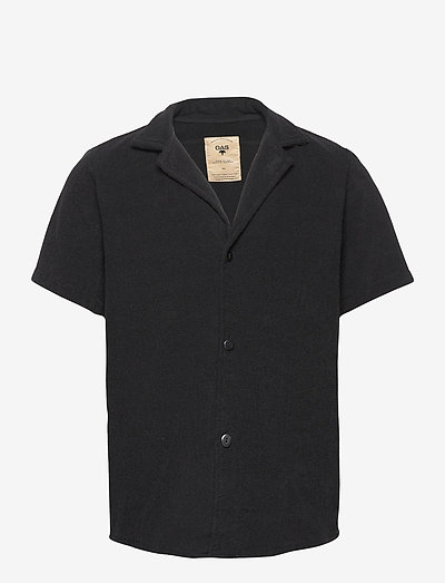 Black Cuba Terry Shirt - basic shirts - black