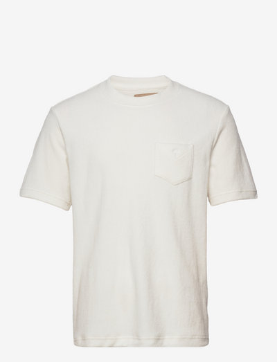 White Terry Tee - basic t-shirts - white