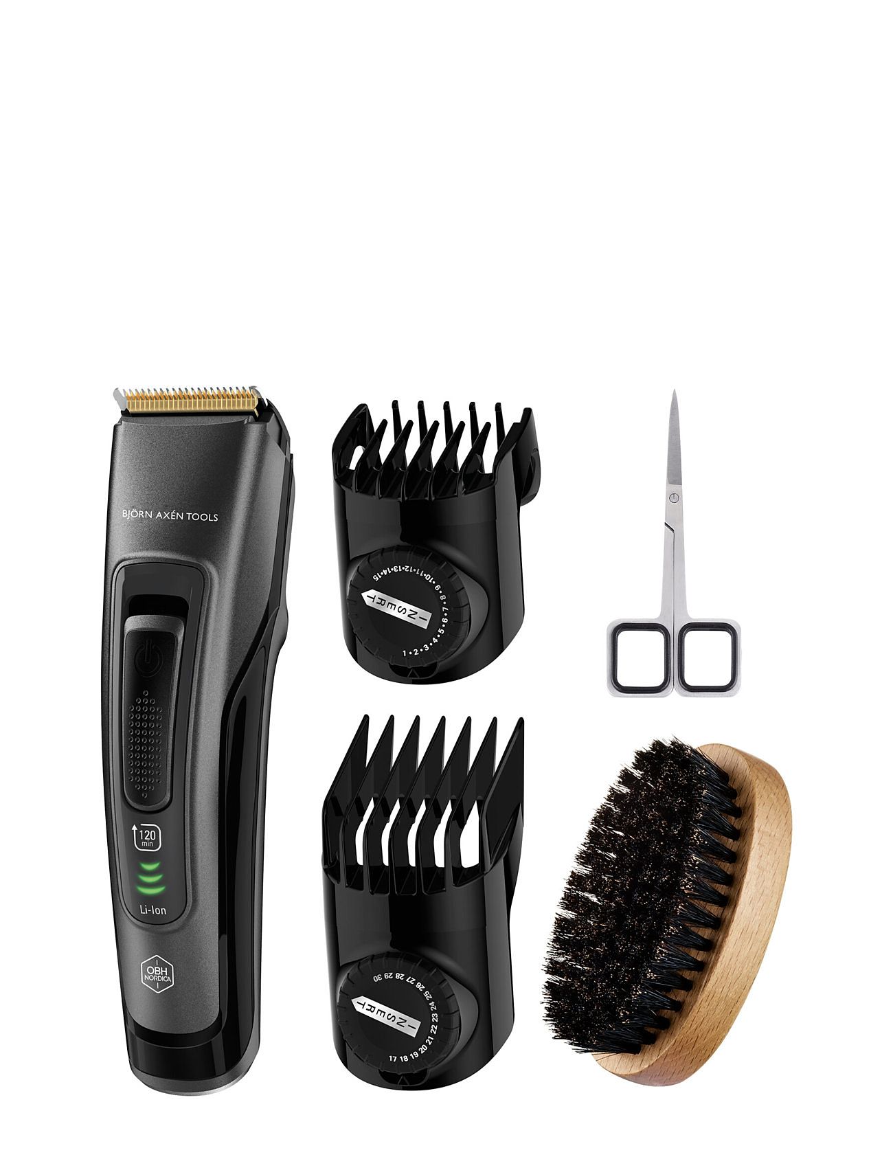 OBH Nordica Björn Axén Tools Beard And Hair Trimming Kit Svart