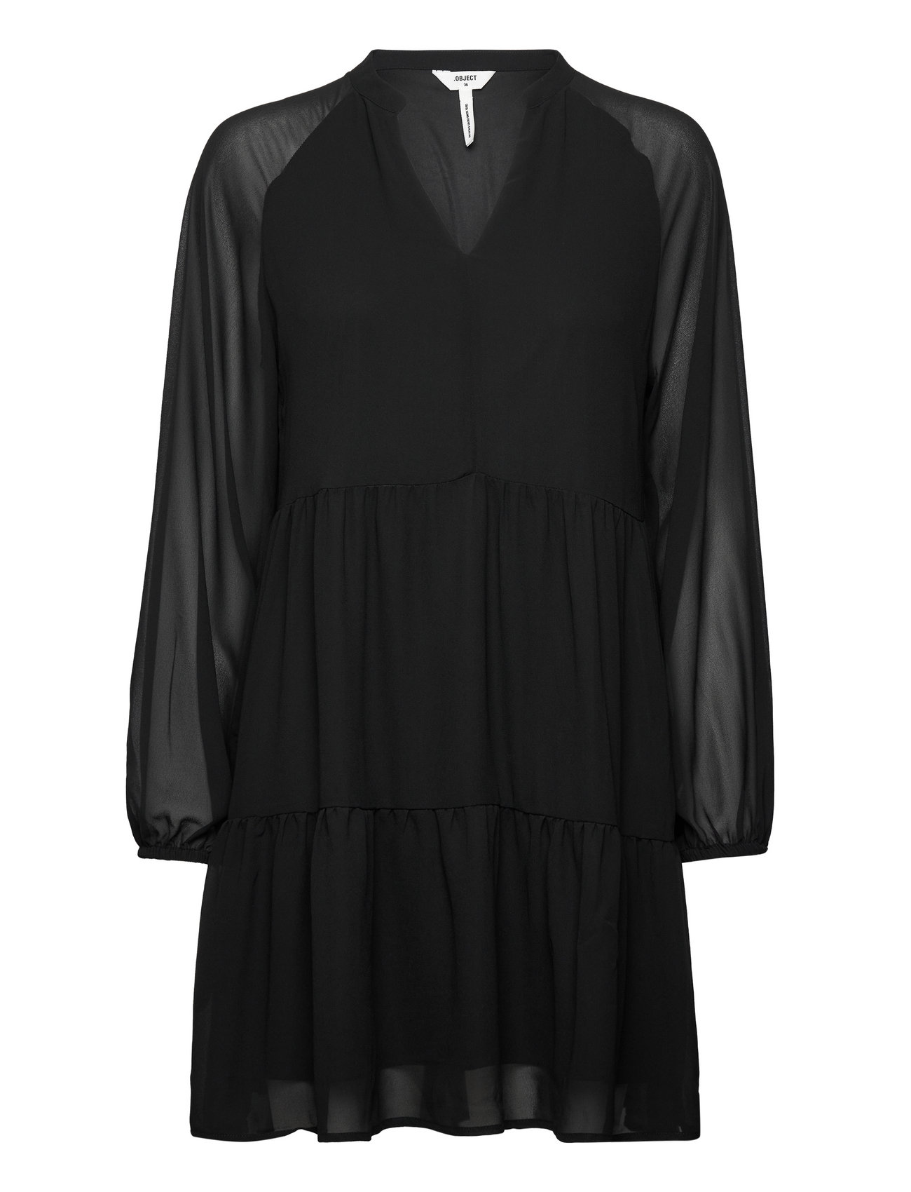Objmila Gia L/S Dress Noos Kort Kjole Black Object