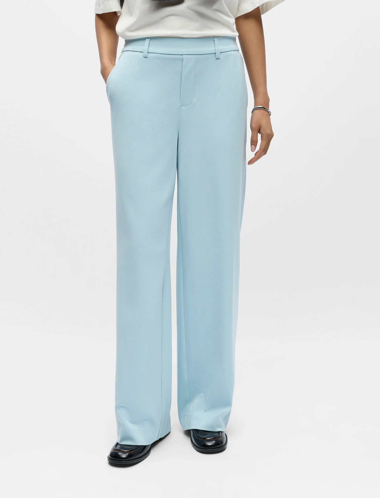 Object Objlisa Wide Pant Noos, 40, Blue, Bukser > Brede Ben, Dame