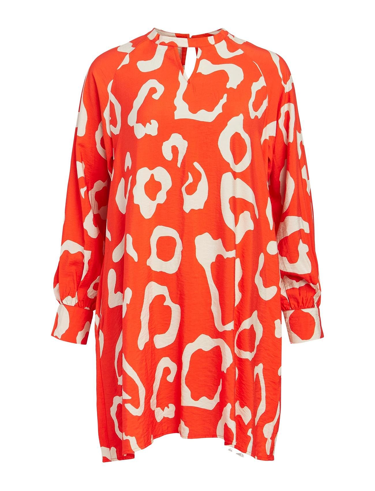 Objjacira L/S Short Dress 126 Coral Object