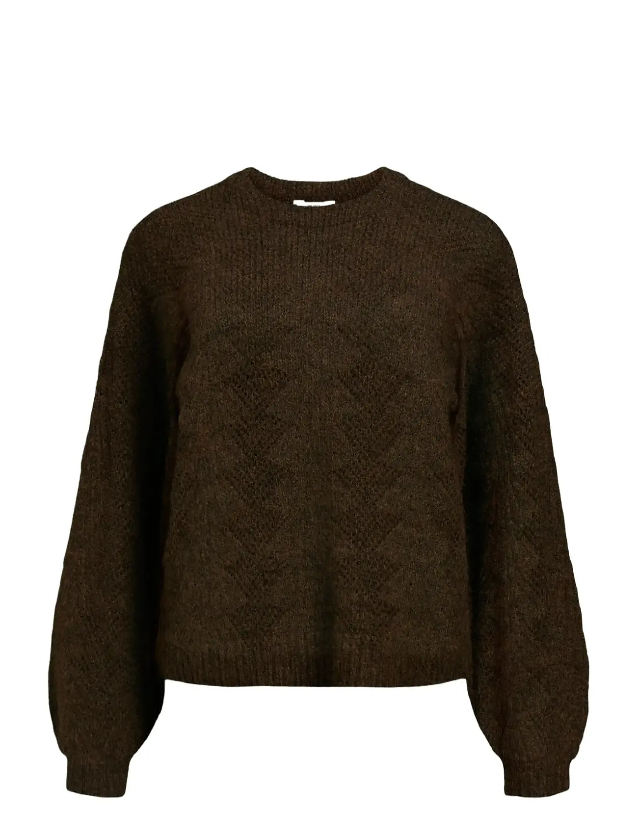 OBJECT Objflora Re L/S Knit Pullover Noos Braun - XS - Damen