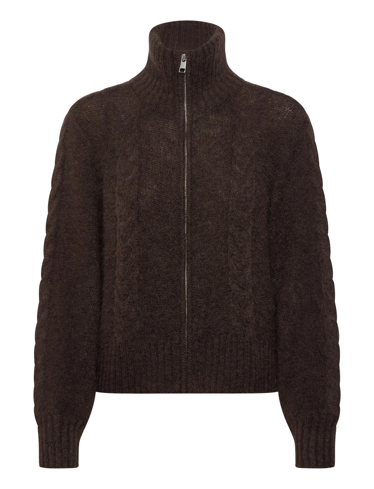 OBJECT Objnete Lo Knit Cardigan Noos Braun - S - Damen