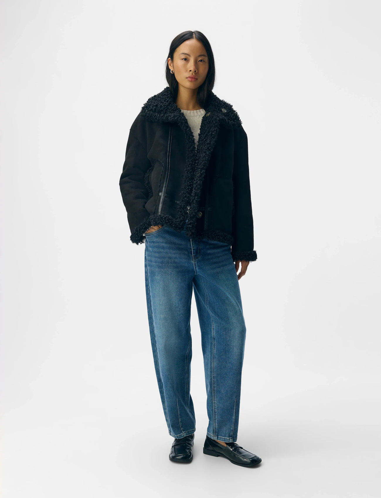 Object Objoaklyn Re Jacket Noos, 36, Black, Jakker > Quiltede Jakker, Dame