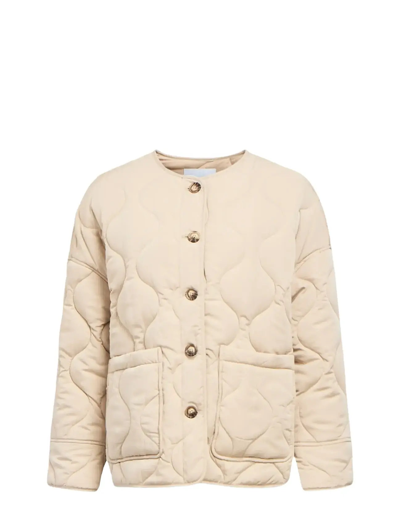 OBJECT Objallie Ls Lo Quilted Jacke Noos Beige - 36 - Damen