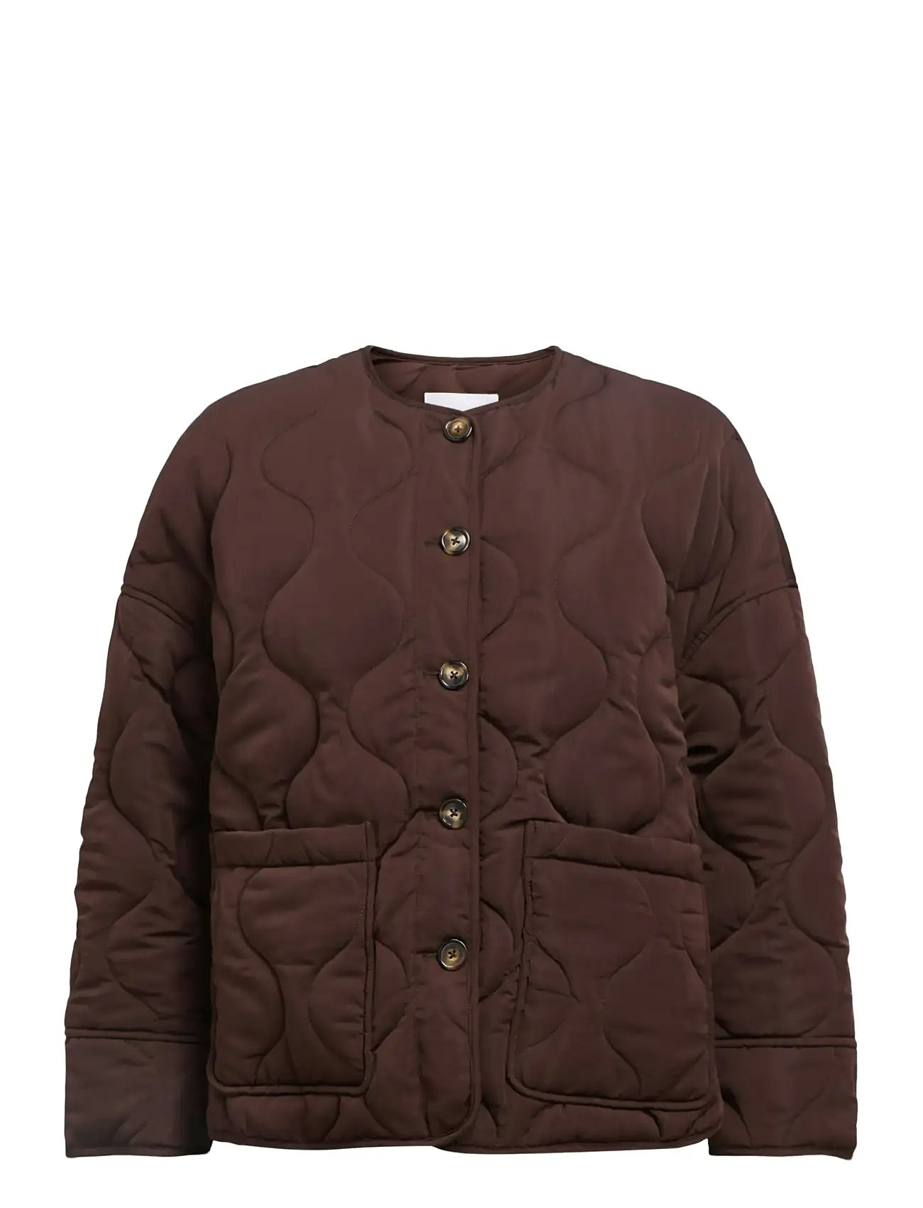 OBJECT Objallie Ls Lo Quilted Jacke Noos Braun - 38 - Damen