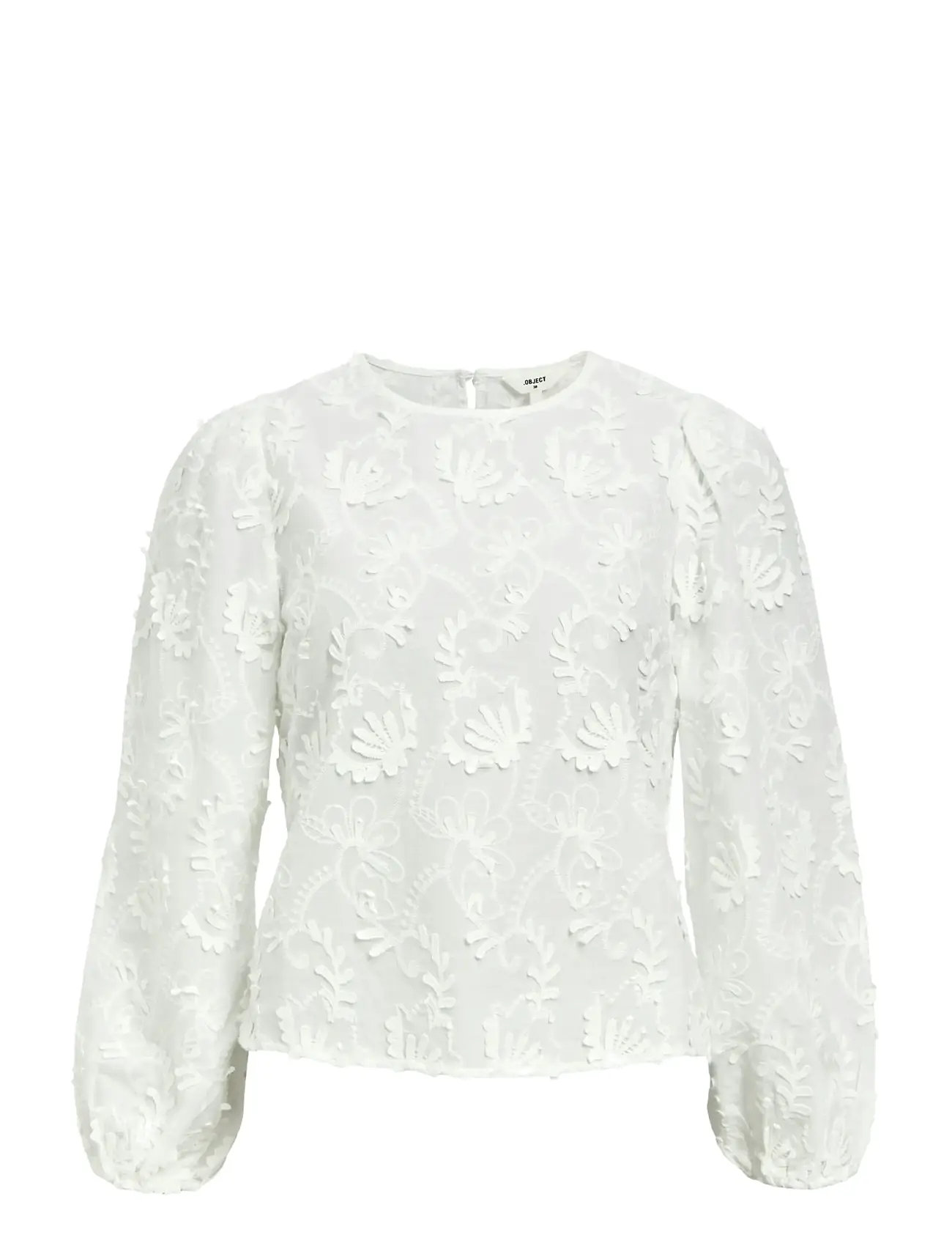 OBJECT Objmya Re L/S Oberteil Noos Weiß - 38 - Damen