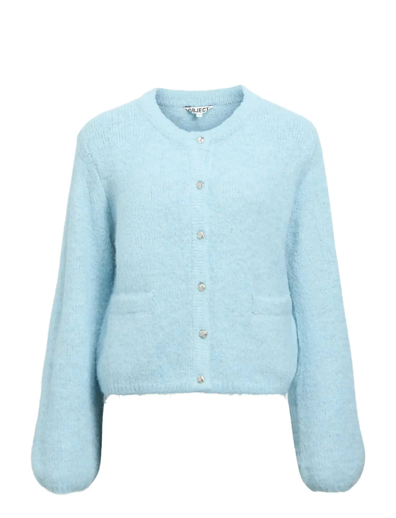 OBJECT Objsaggia Re L/S Knit Cardigan Noos Blau - M - Damen