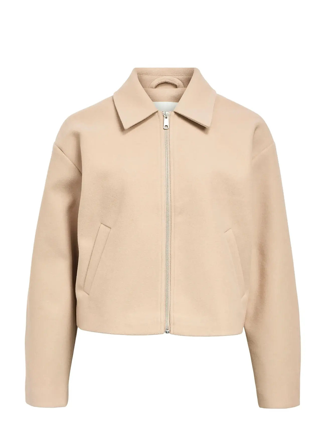 OBJECT Objpolly L/S Kurz Jacke Noos Beige - 44 - Damen