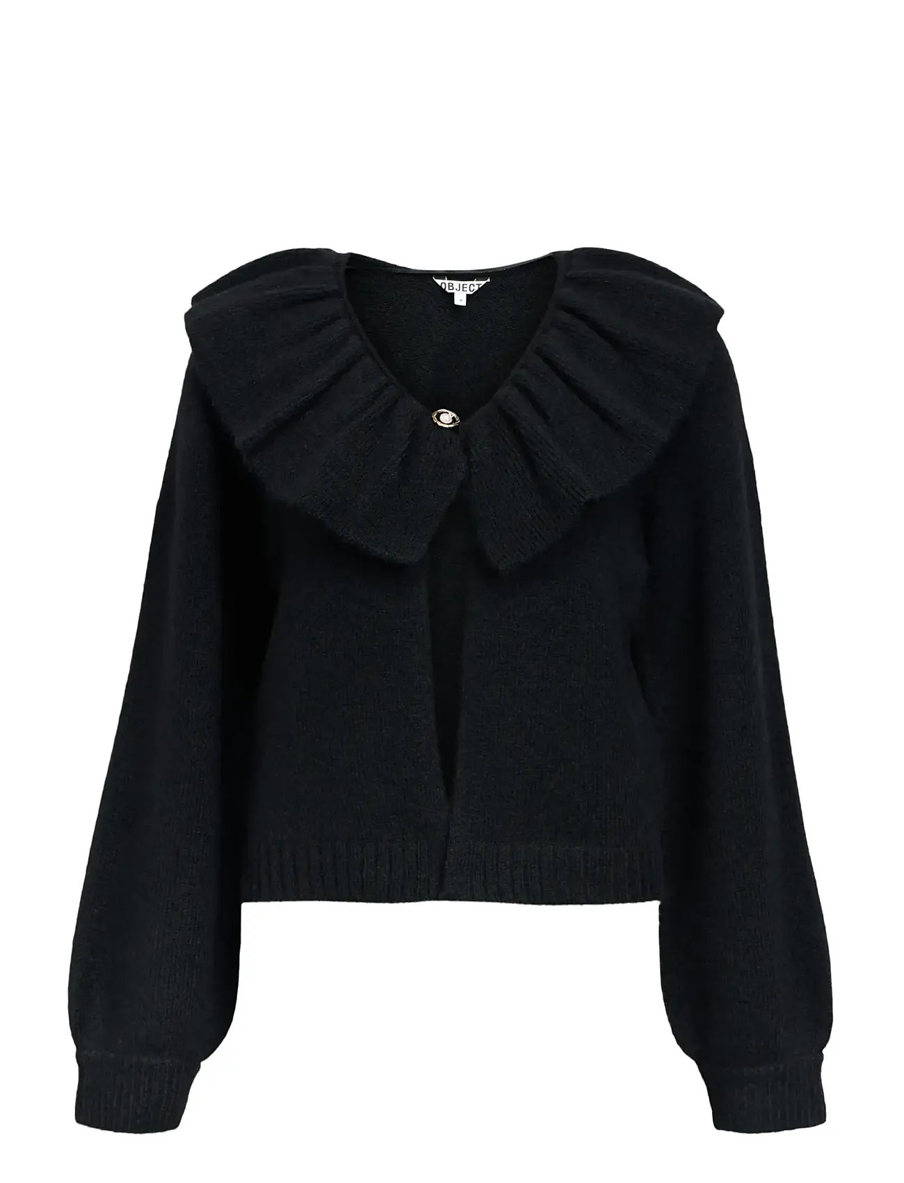 OBJECT Objdenisi L/S Lo Knit Cardigan Noos Schwarz - L - Damen