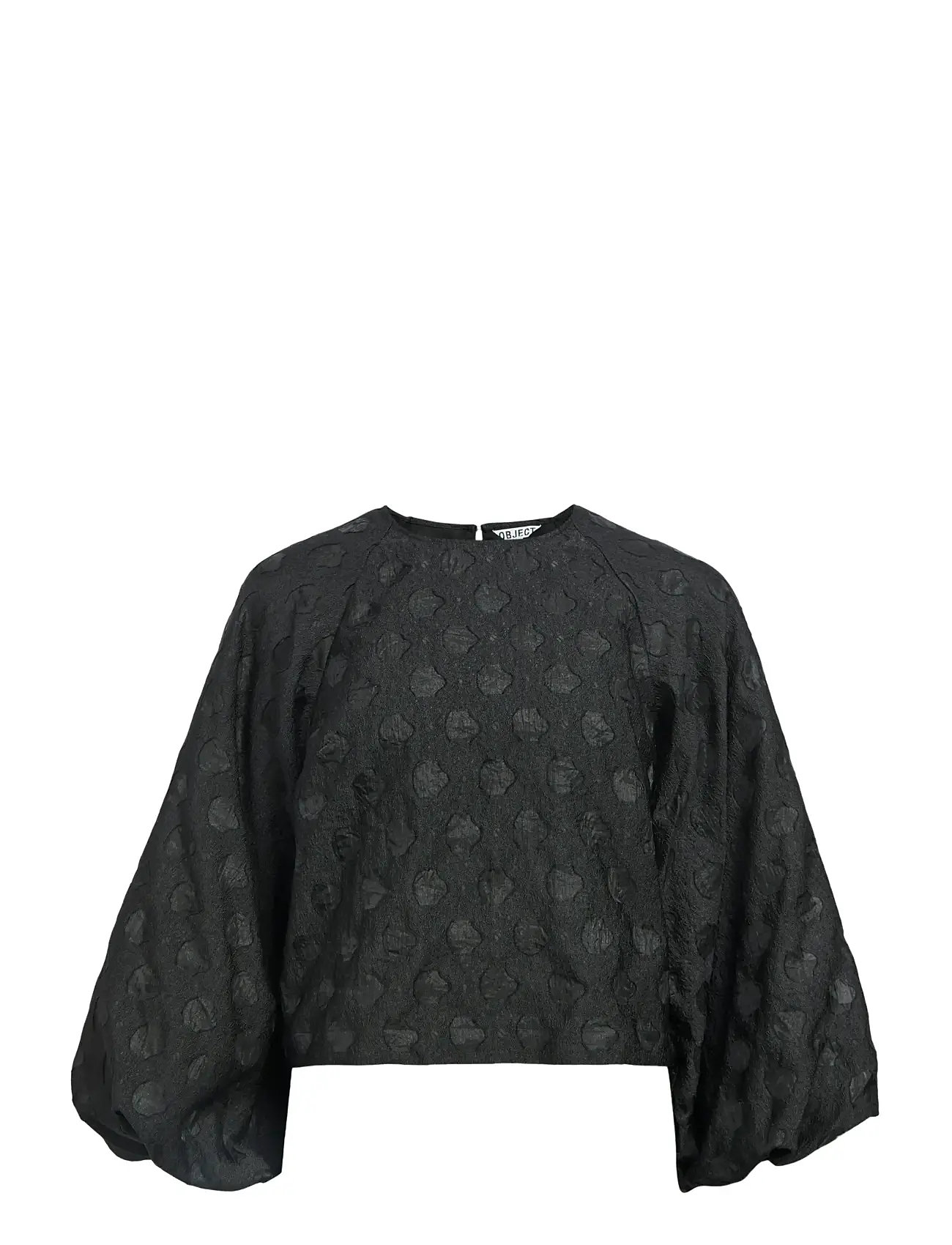 OBJECT Objzammi L/S Re O-Neck Oberteil 140 Schwarz - 34 - Damen