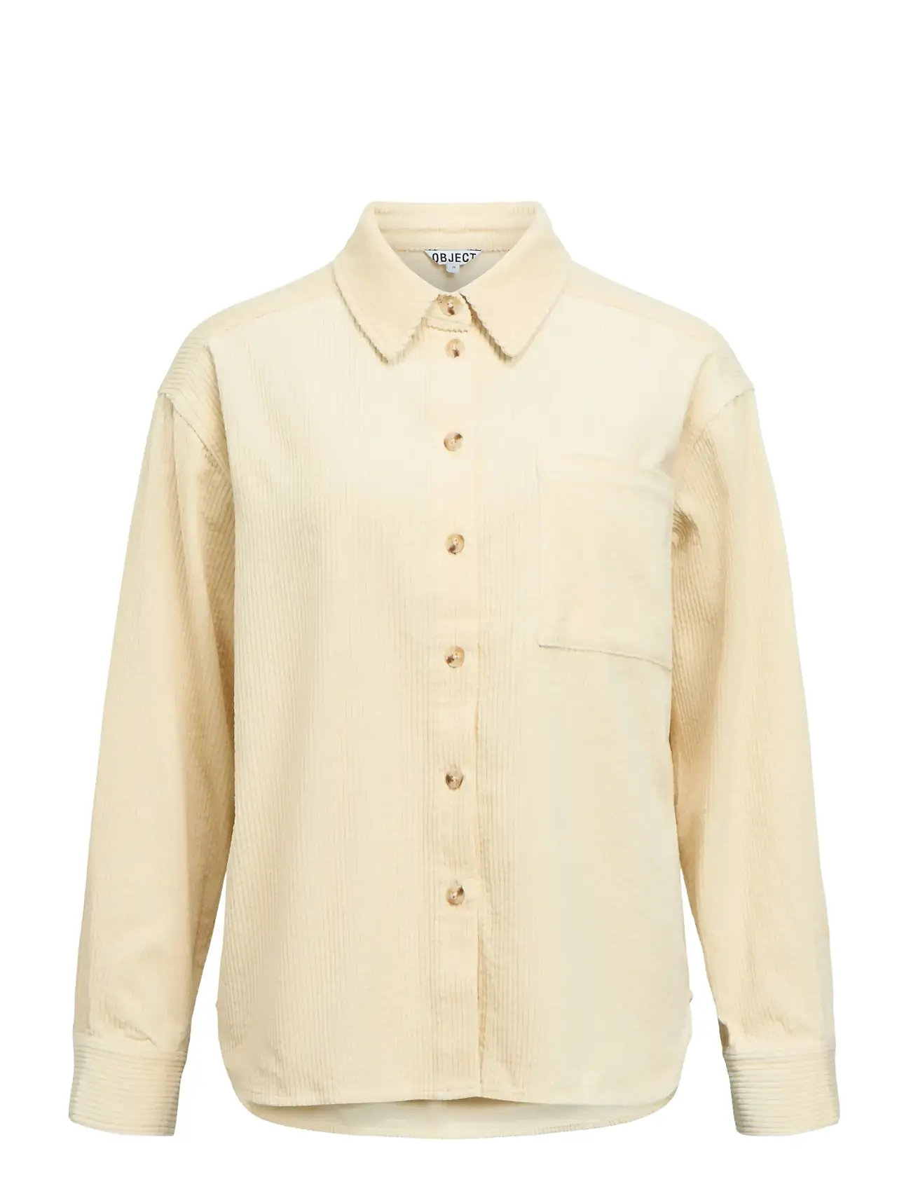 OBJECT Objgala L/S Lo Shirt Noos Cream - 34 - Damen