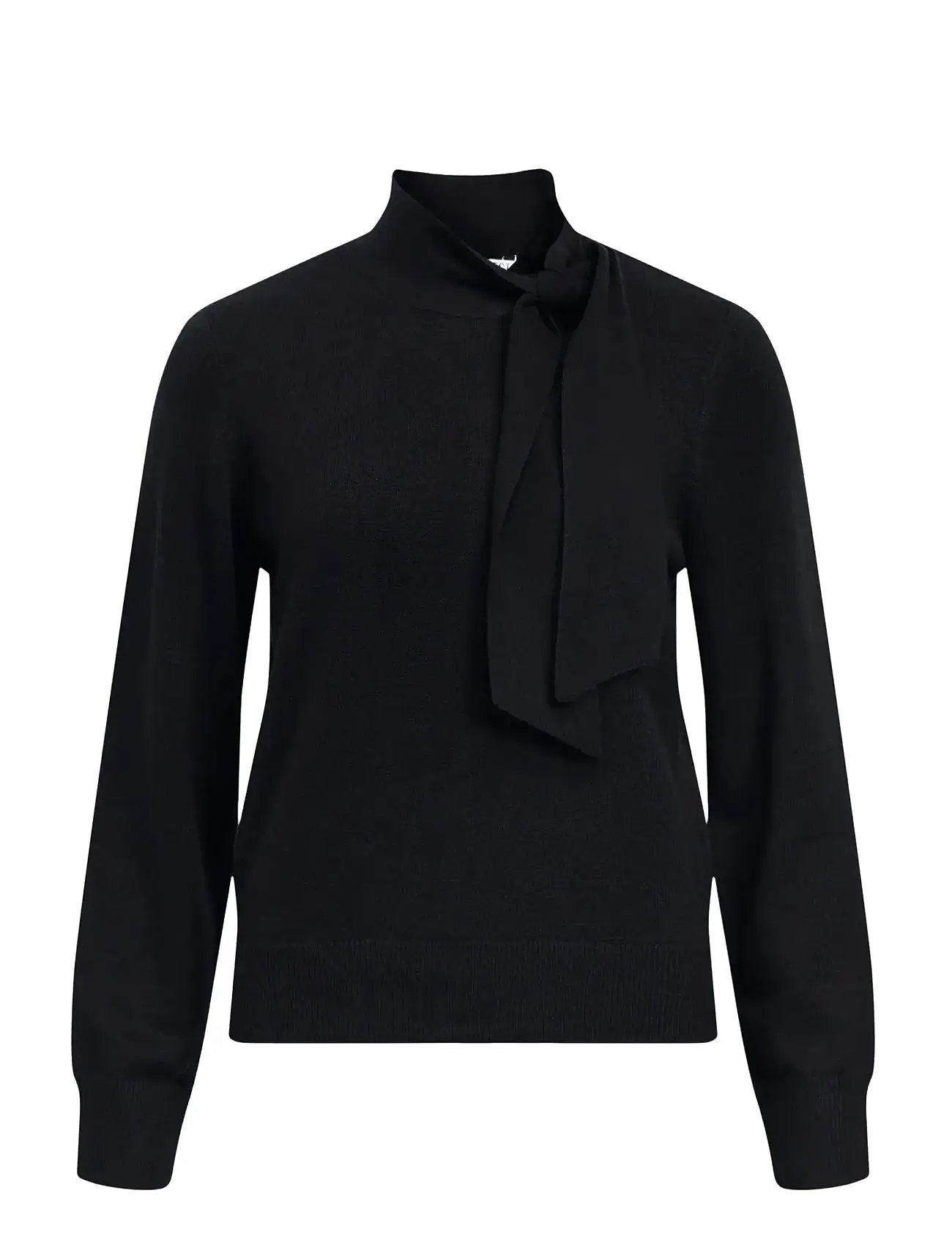 OBJECT Objthess L/S Re Bow Knit Pullover Noos Schwarz - S - Damen