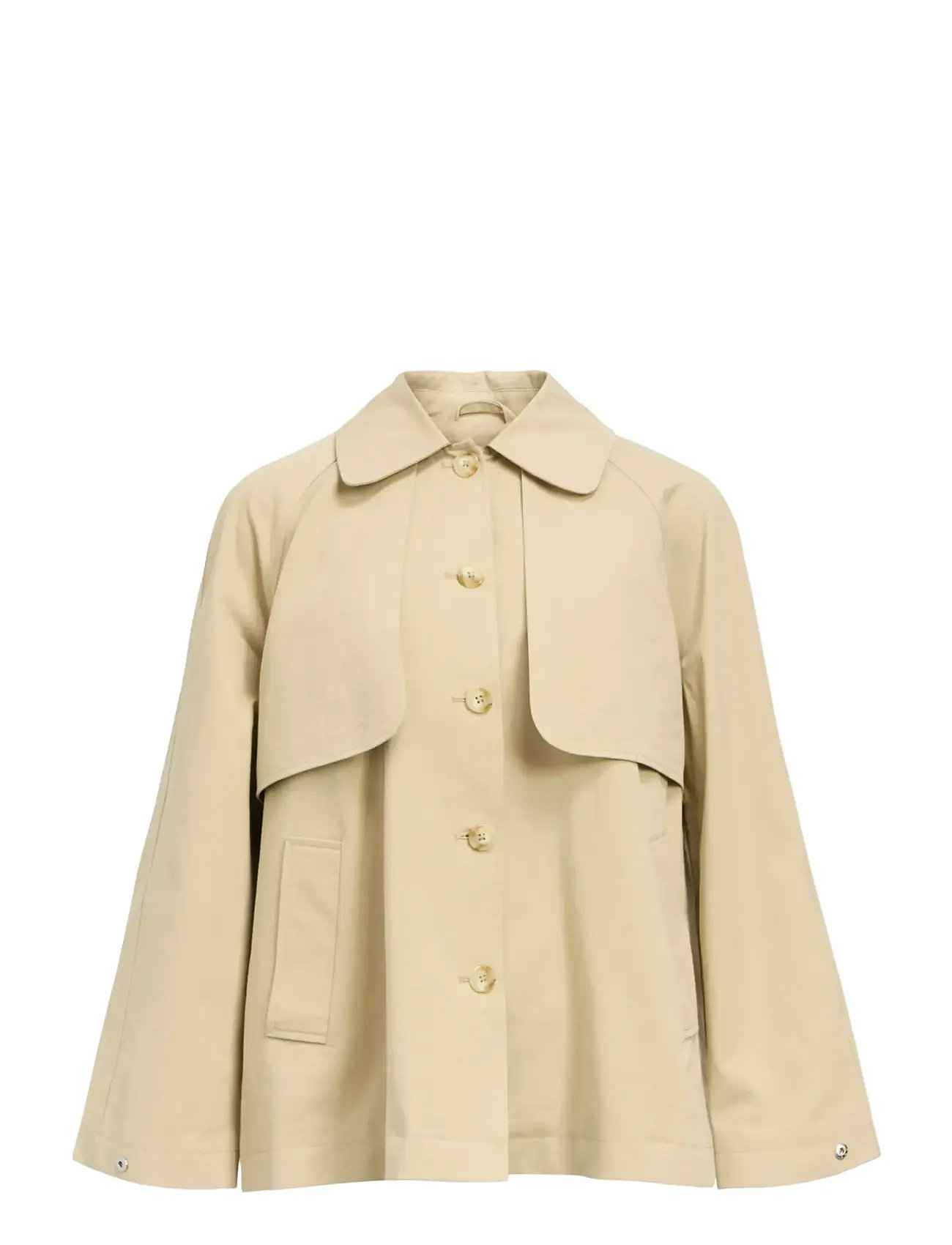 OBJECT Objpaula Re L/S Trench Jacke Noos Beige - 42 - Damen
