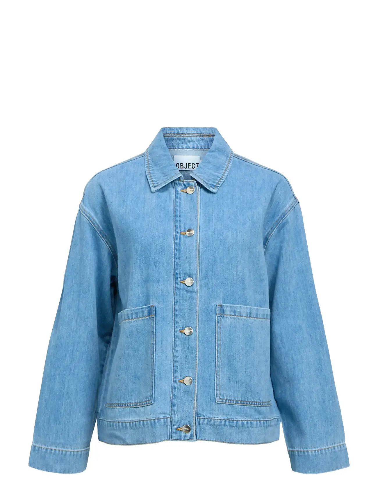 OBJECT Objrosie Re L/S Overshirt Noos Blau - XS - Damen