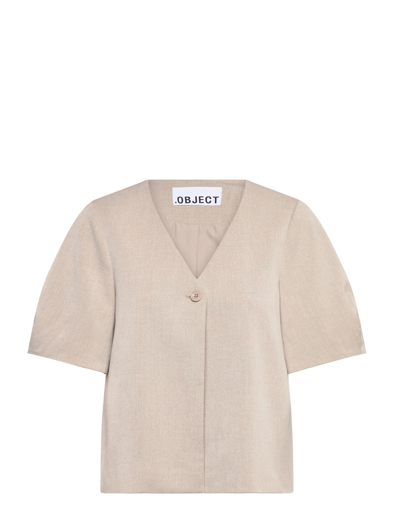 OBJECT Objlisa S/S Re Oberteil Noos Beige - 42 - Damen