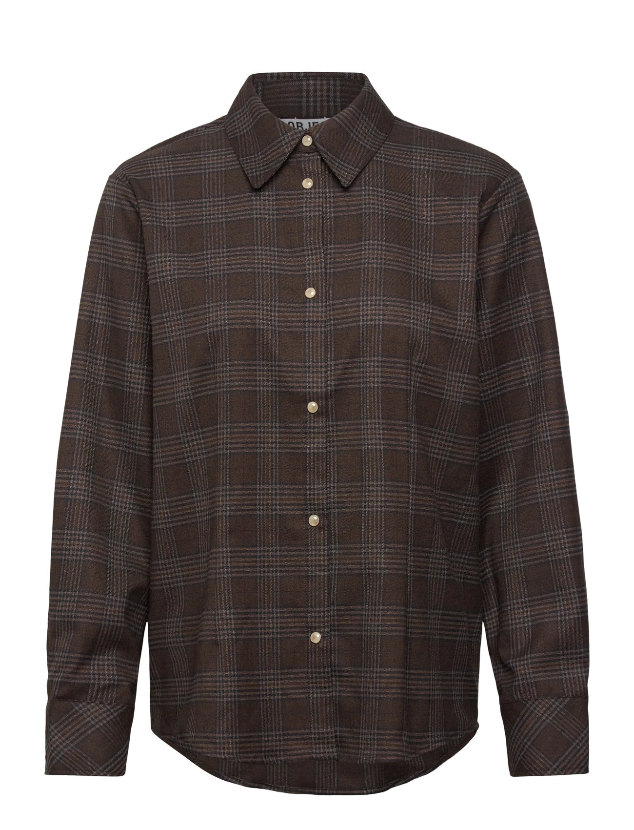 OBJECT Objdanni L/S Lo Shirt E Au 25 Patterned - 34 - Damen