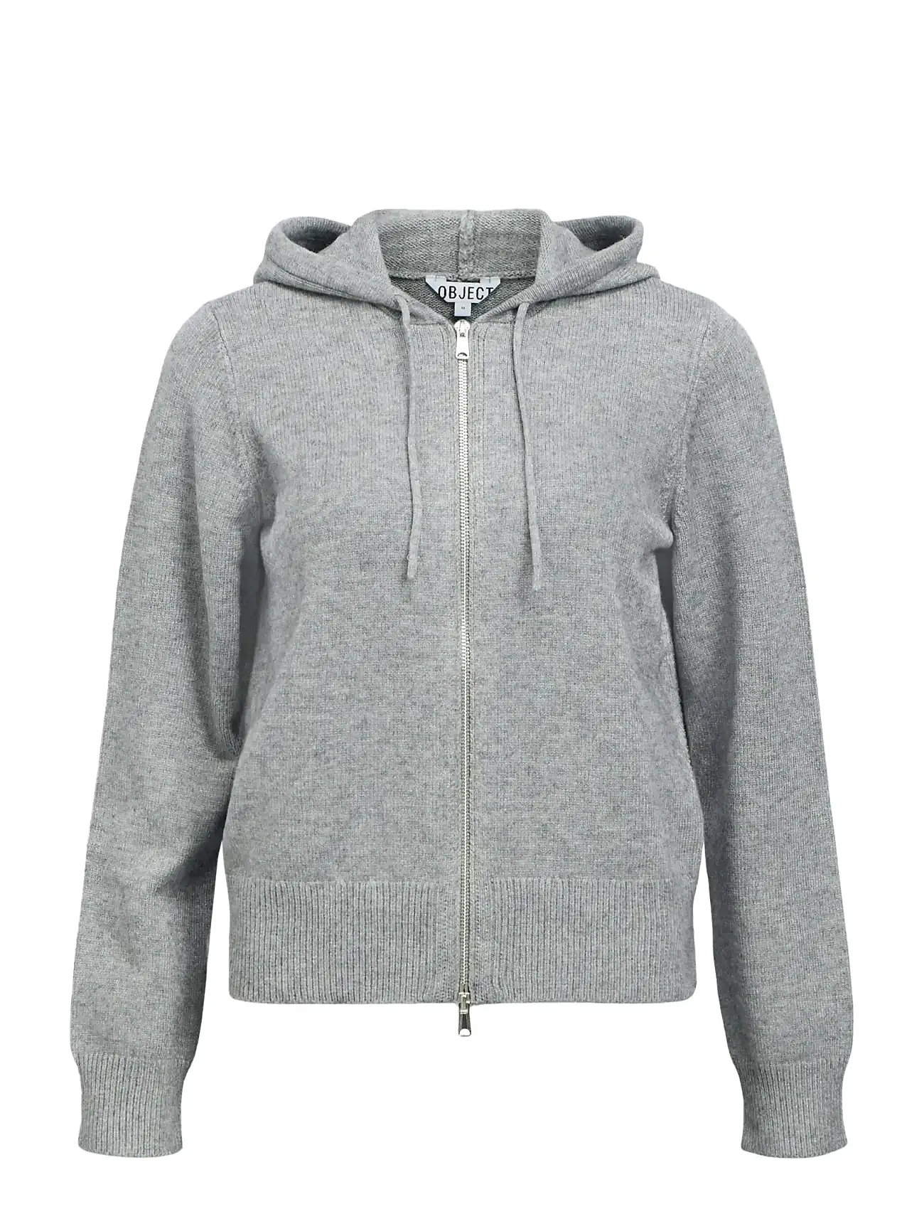 OBJECT Objthess L/S Re Hoodie Cardigan E Aw 25 Grau - XS - Damen