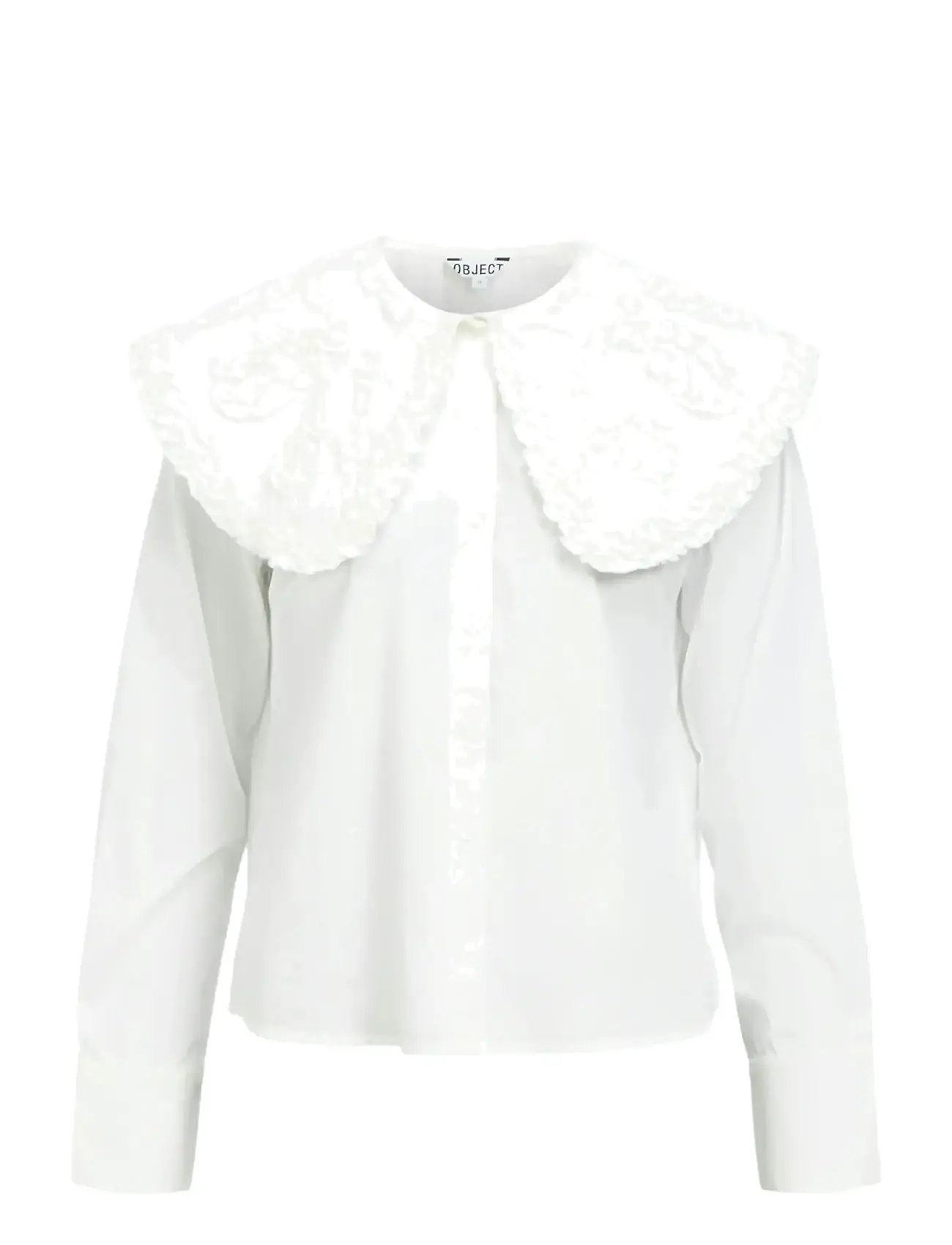 OBJECT Objenesa L/S Re Shirt E Aw Fair 25 Weiß - 38 - Damen