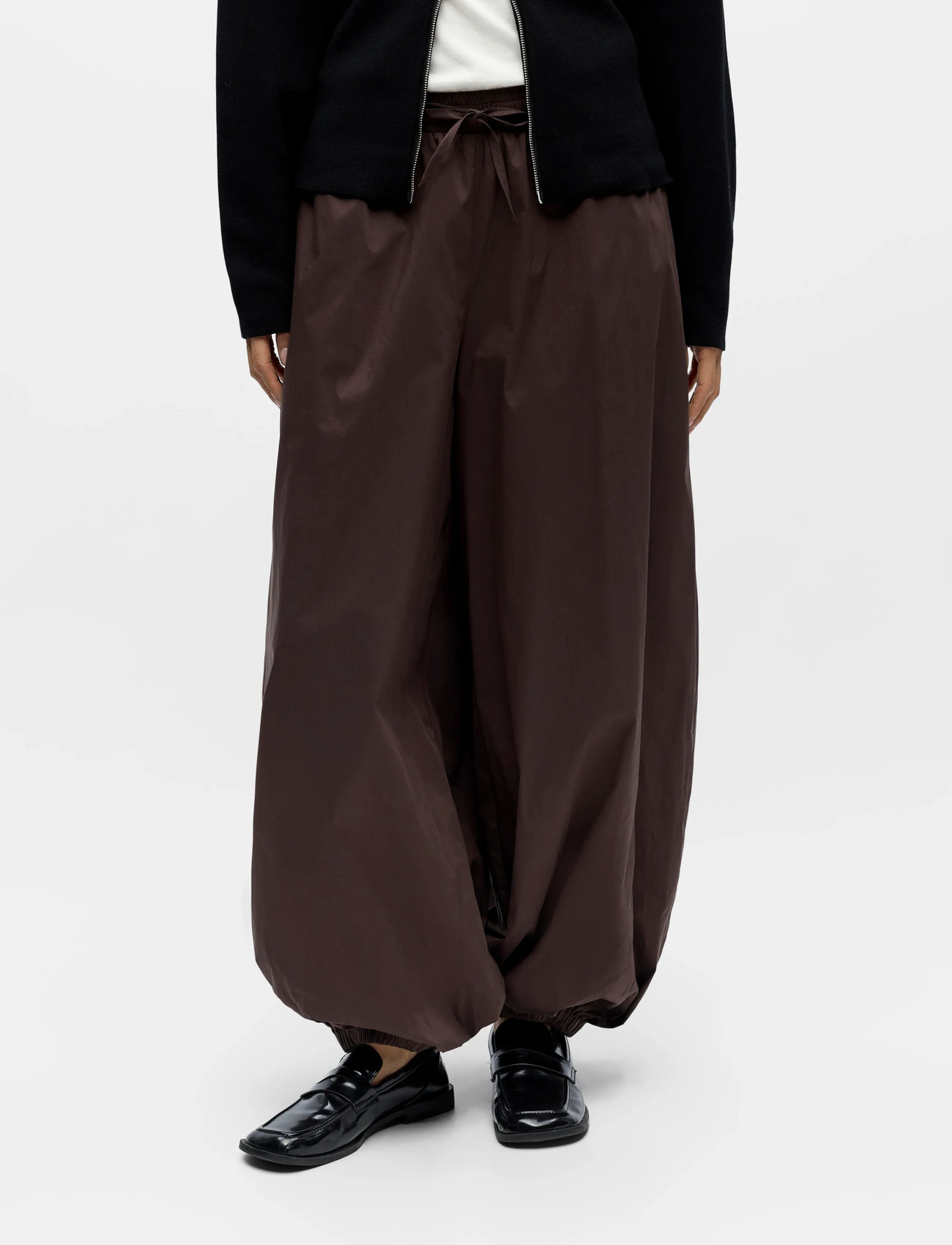 Object Objpaige Harem Pant E Div, 36, Brown, Trousers > Barrel Trousers, Dame