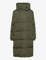 OBJLOUISE LONG DOWN JACKET - FOREST NIGHT