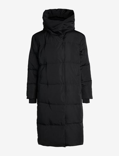 OBJLOUISE LONG DOWN JACKET - winter coats - black