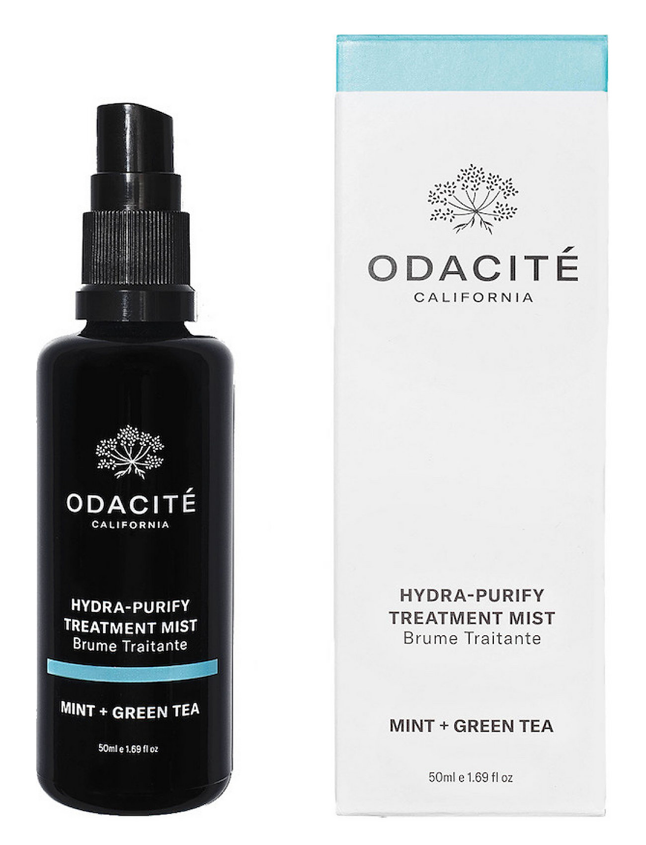 Hydra Mist Purify - Mint + Green Tea Treatment Mist Ansiktstvätt Ansiktsvatten Nude Odacité Skincare