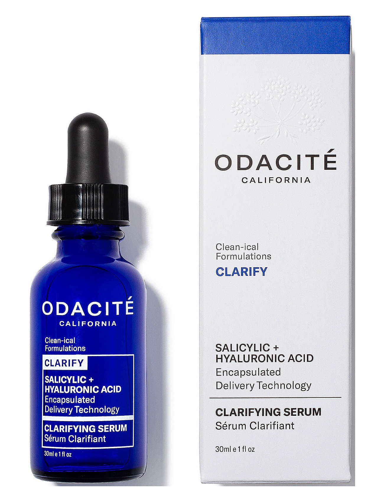 Clarifying Serum - Salicylic + Hyaluronic Acid Serum Ansigtspleje Nude Odacité Skincare