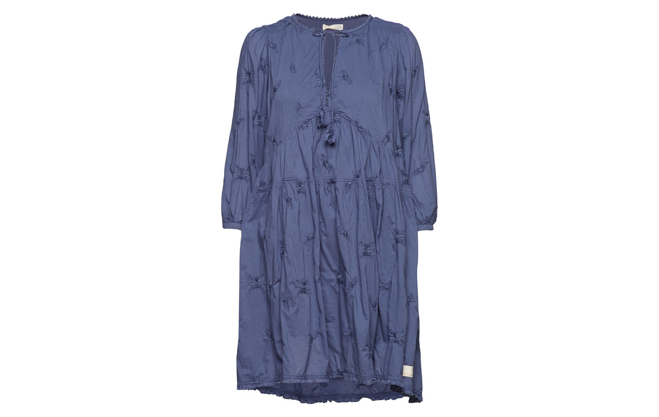 Vintage Dress Molly Blue Coton 100 Sweet Odd Symbolism wIvtt1xq