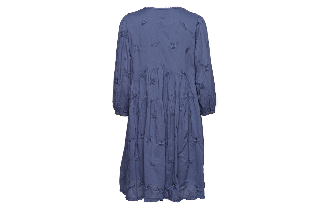 Vintage Dress Molly Blue Coton 100 Sweet Odd Symbolism wIvtt1xq