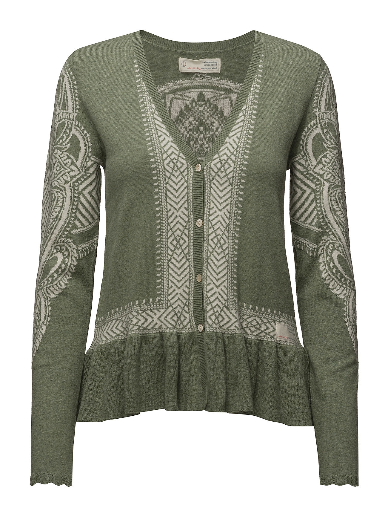 Shepherd Cardigan Gebreide Trui Groen Odd Molly odd molly kopen in de aanbieding