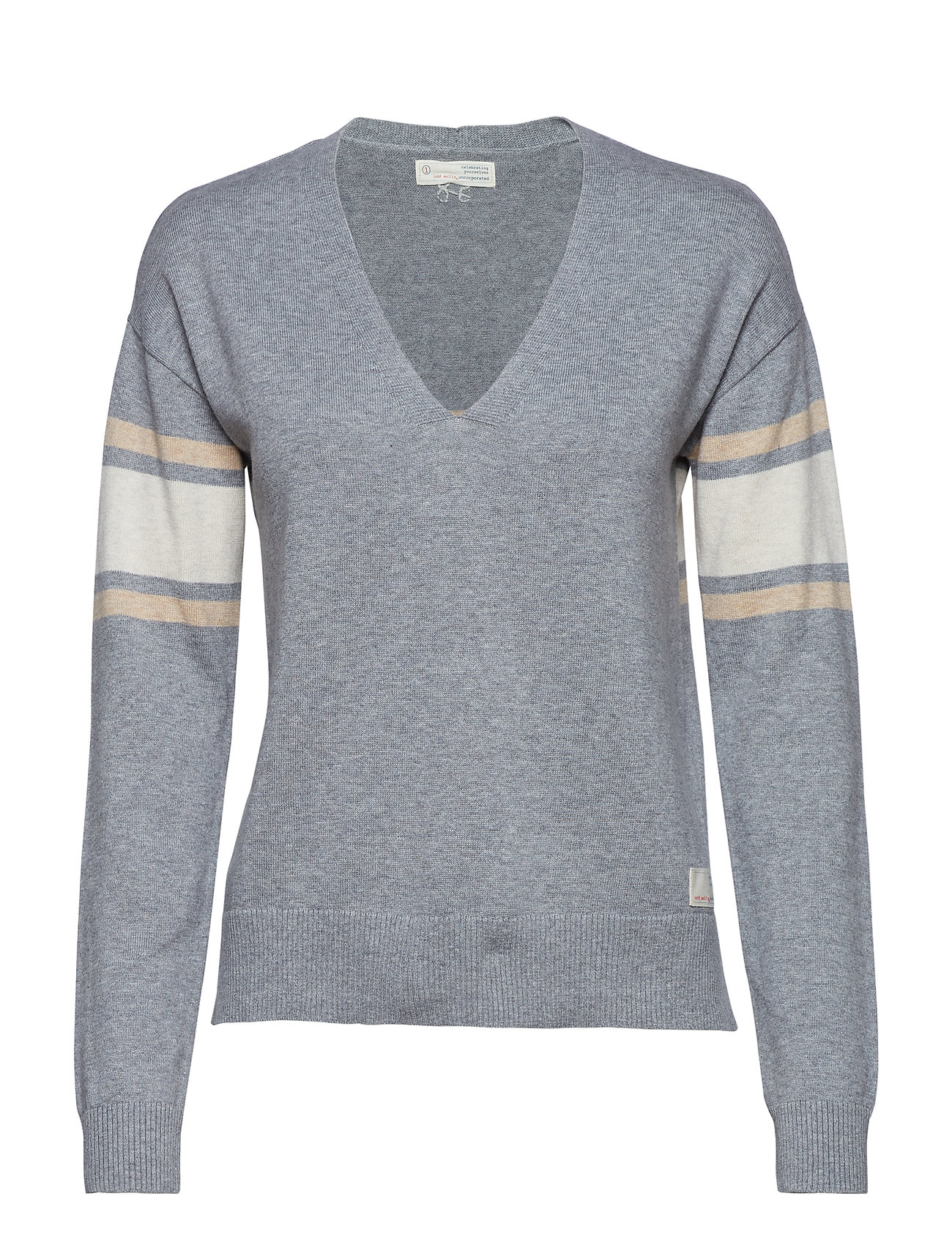 Borderlands V Neck Sweater Gebreide Trui Grijs Odd Molly odd molly kopen in de aanbieding Borderlands V Neck Sweater Gebreide Trui Grijs Odd Molly odd molly kopen in de aanbieding
