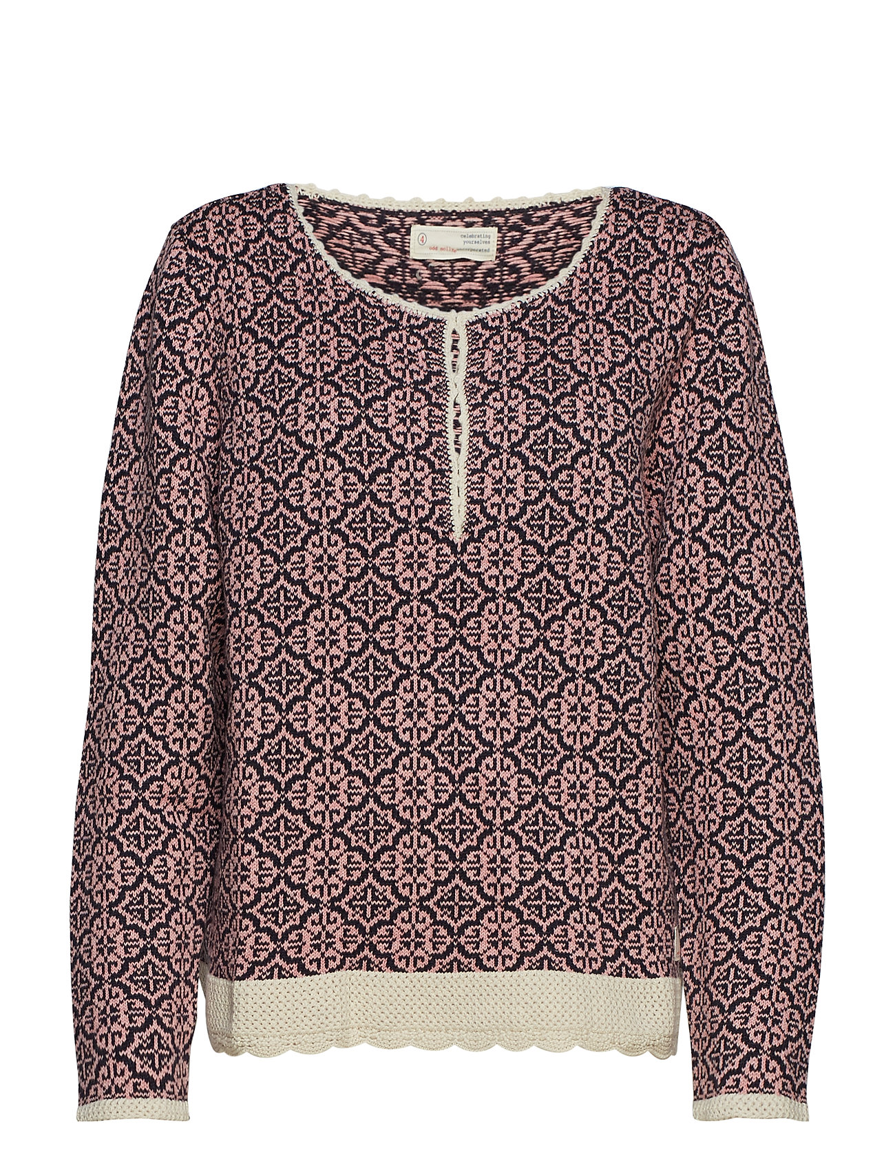 Treasure Tile Sweater Gebreide Trui Roze Odd Molly odd molly kopen in de aanbieding Treasure Tile Sweater Gebreide Trui Roze Odd Molly odd molly kopen in de aanbieding