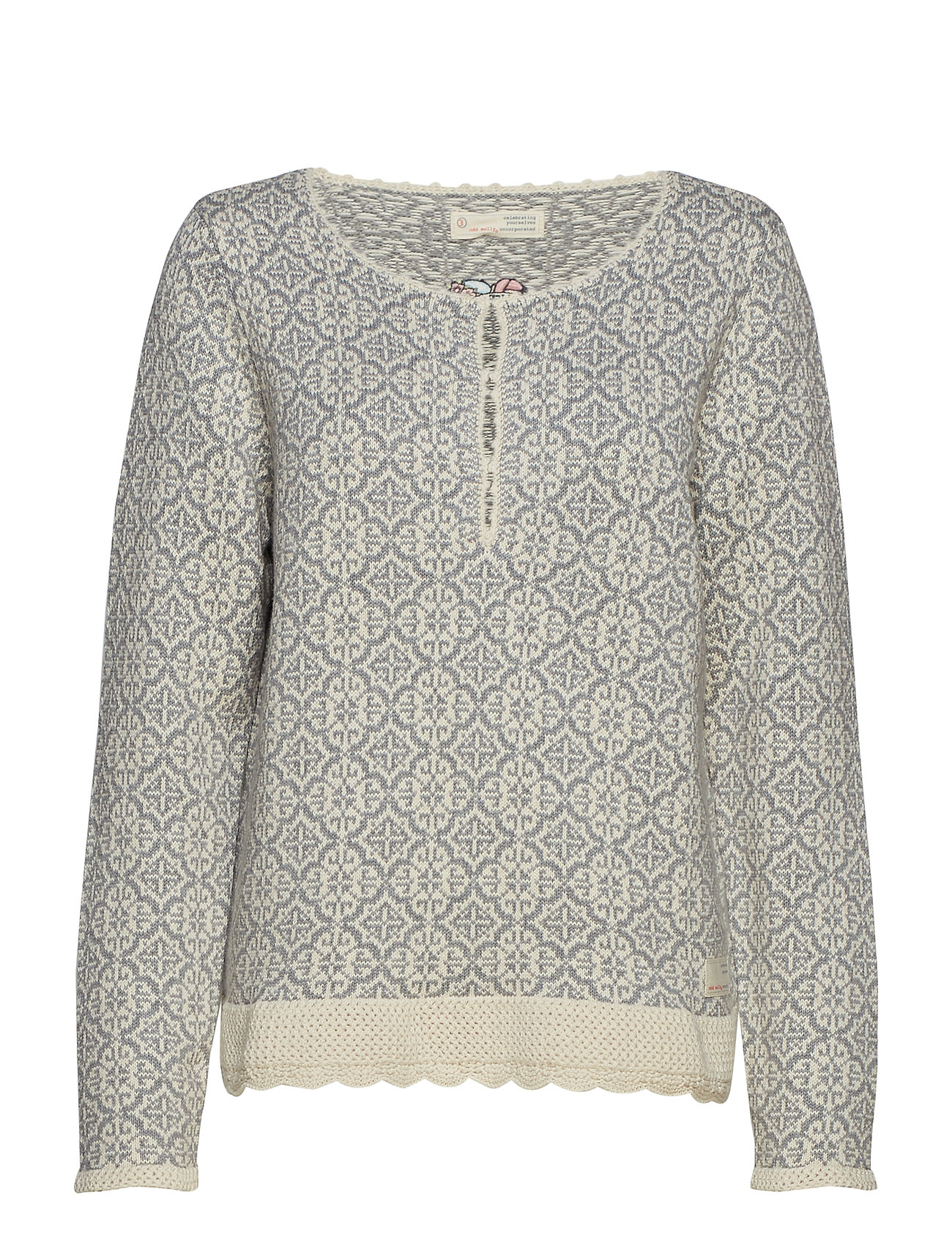 Treasure Tile Sweater Gebreide Trui Creme Odd Molly odd molly kopen in de aanbieding