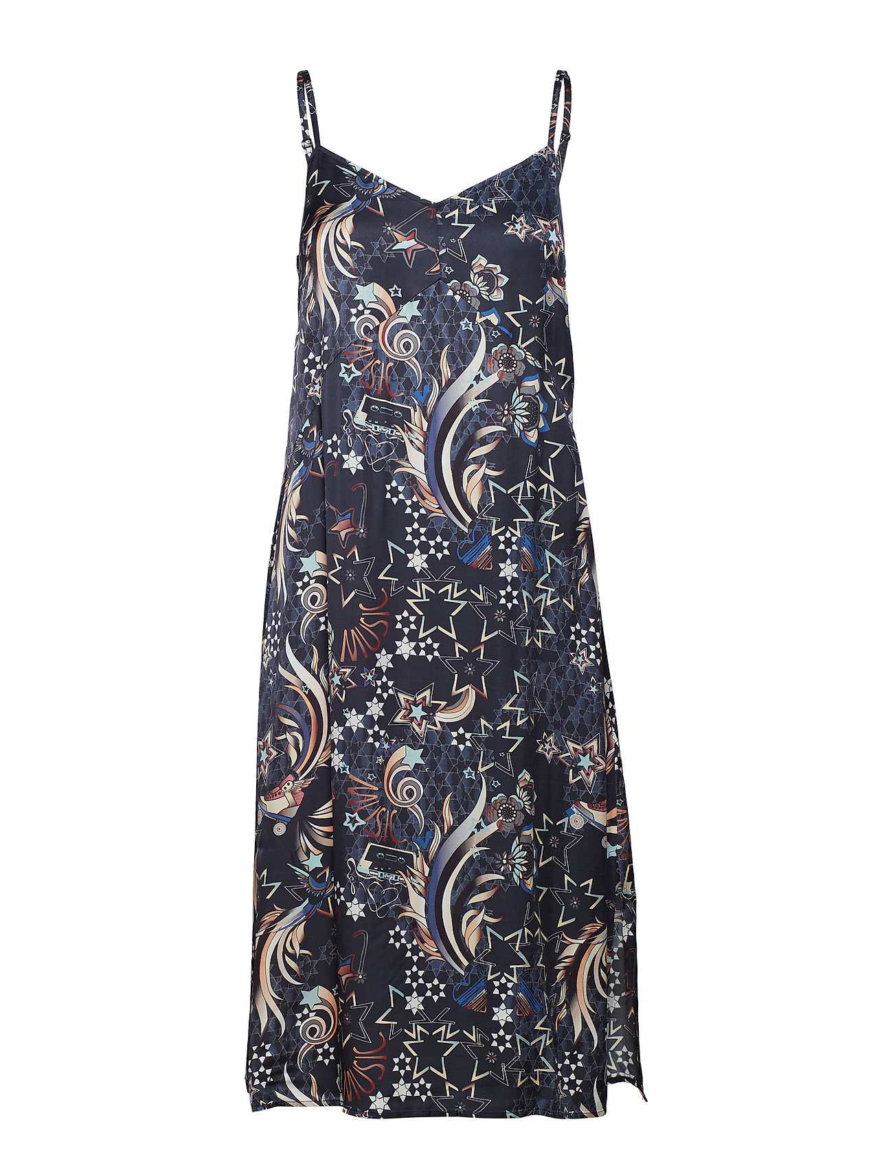 Neon Garden Strap Dress Jurk Knielengte Multipatroon Odd Molly odd molly kopen in de aanbieding