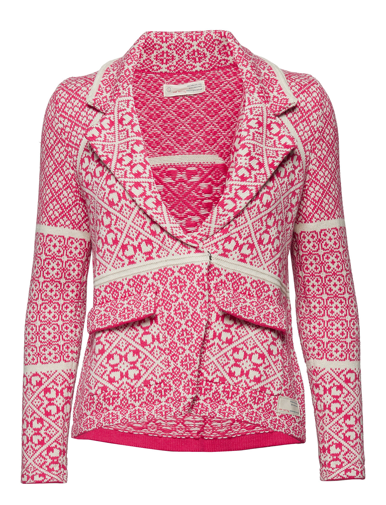 Fractal Spirit Cardigan Gebreide Trui Roze Odd Molly odd molly kopen in de aanbieding