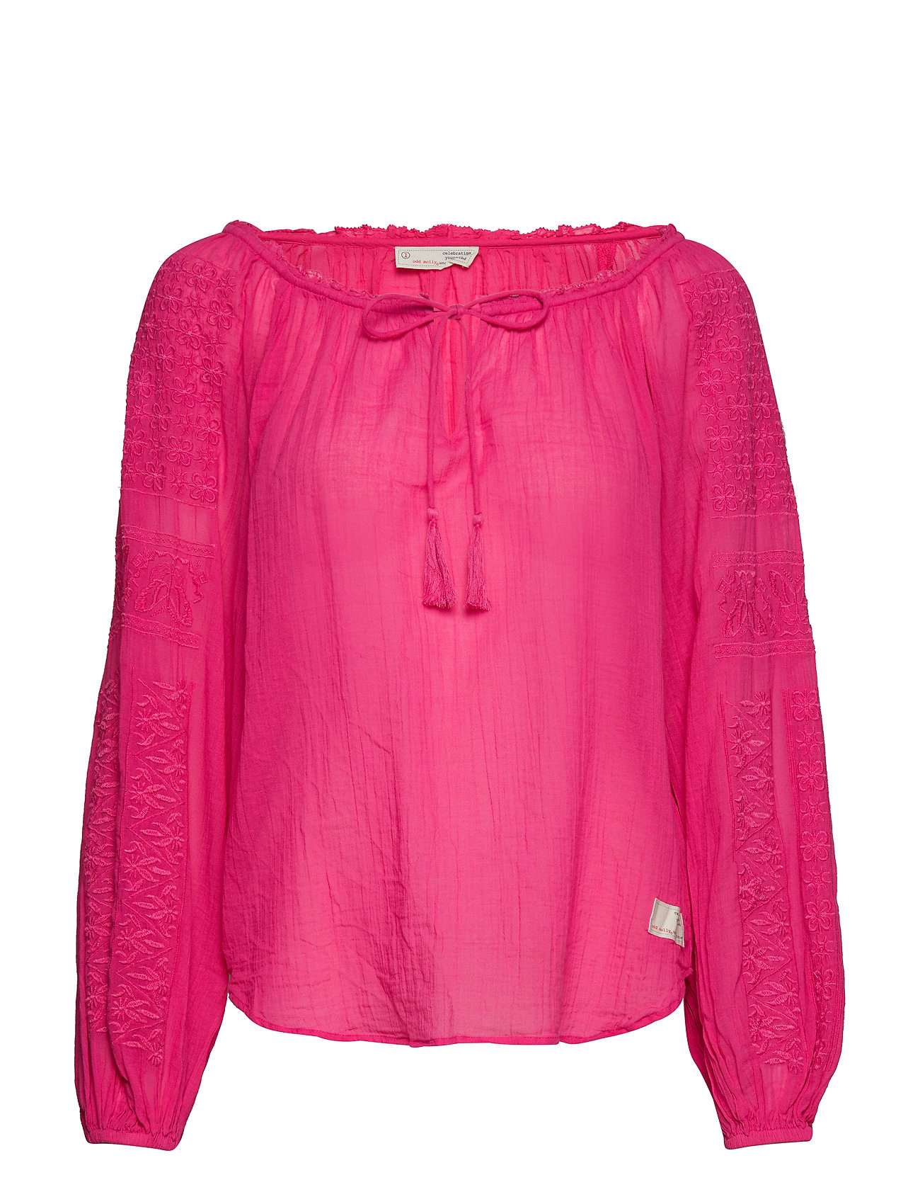 Superflow Blouse Lange Mouwen Roze Odd Molly odd molly kopen in de aanbieding