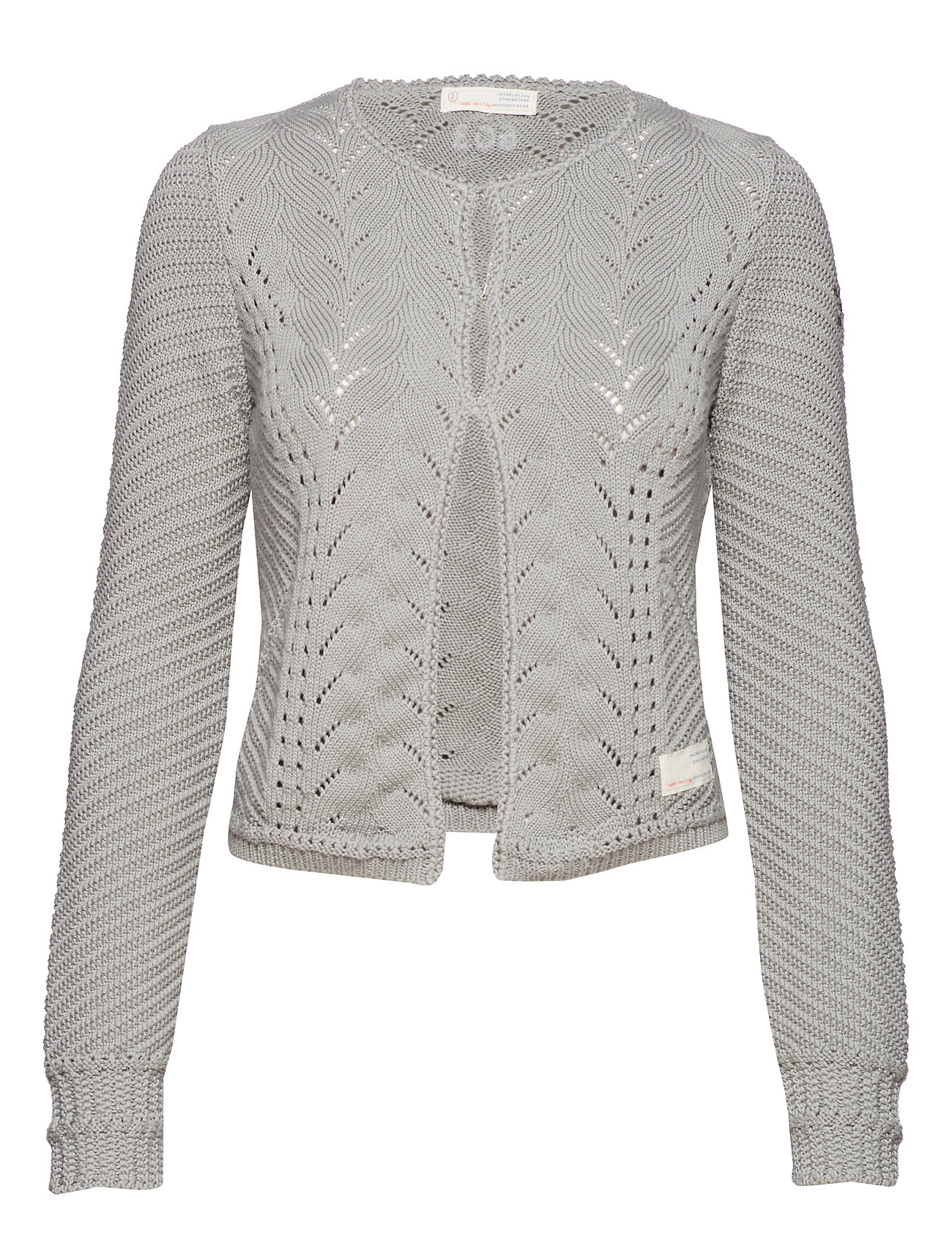 Sweep Around Short Cardigan Gebreide Trui Grijs Odd Molly odd molly kopen in de aanbieding