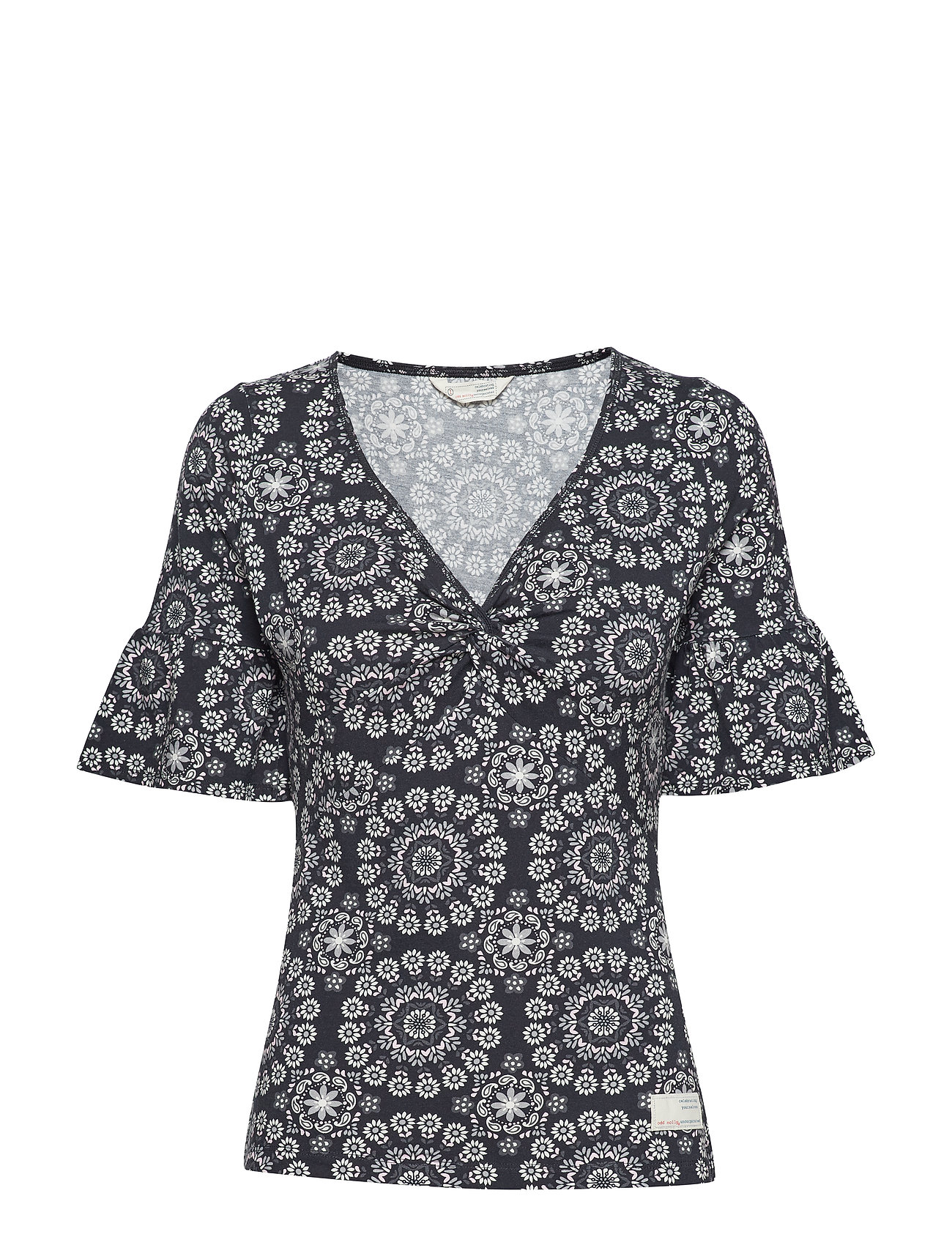 Women Empire Top Blouse Korte Mouwen Zwart Odd Molly odd molly kopen in de aanbieding