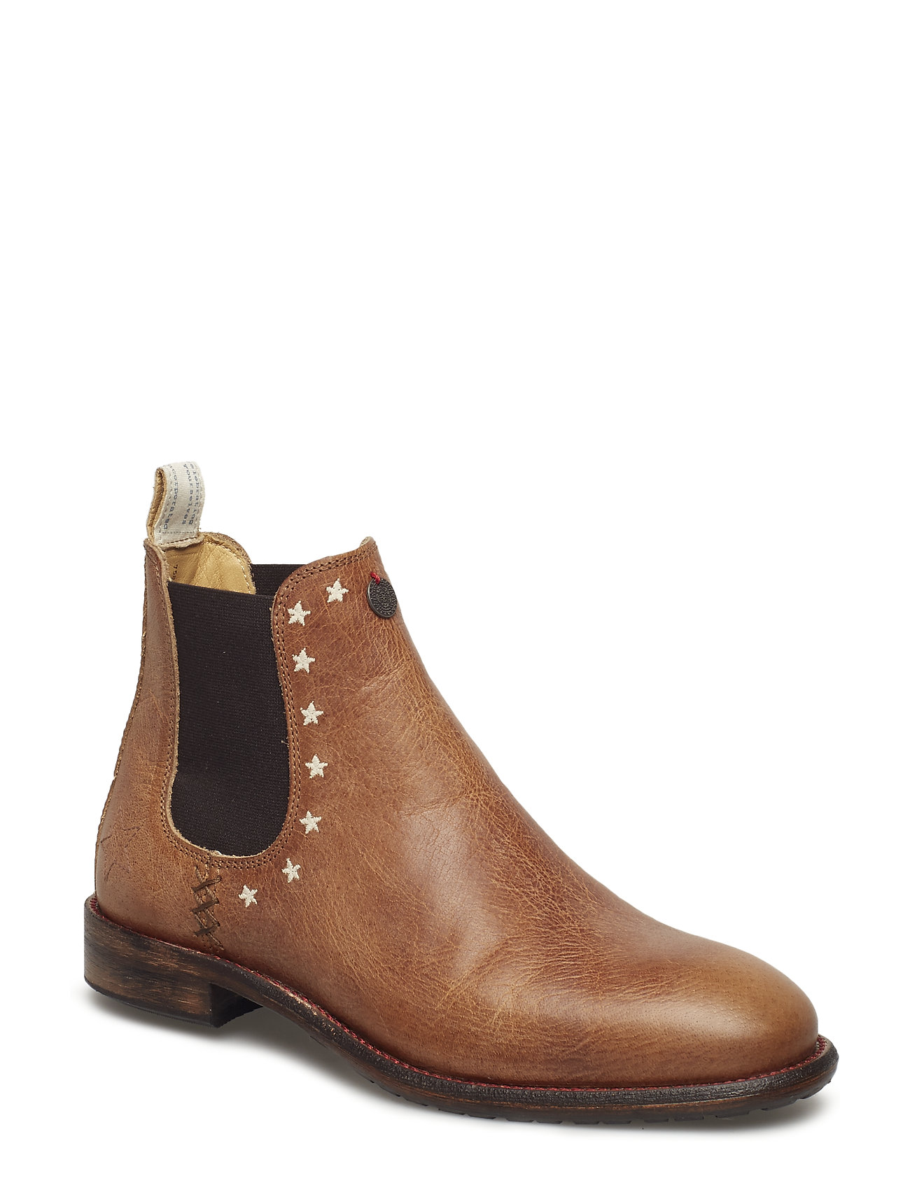 Mollyhood Low Leather Boot Enkellaarzen Chelsea Bruin Odd Molly odd molly kopen in de aanbieding