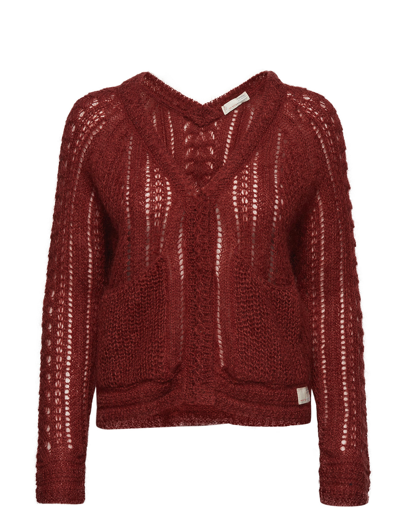 Feel It Sweater Gebreide Trui Cardigan Rood Odd Molly odd molly kopen in de aanbieding