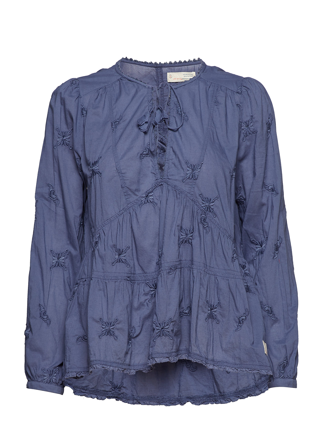 Sweet Symbolism Blouse Lange Mouwen Blauw Odd Molly odd molly kopen in de aanbieding