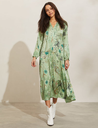 Maja Dress - midi dresses - misty green