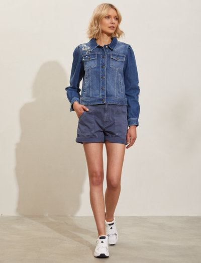 Oksana Shorts - chino shorts - mountain blue