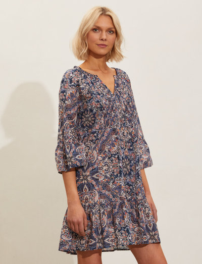 Annika Dress - summer dresses - multi blue