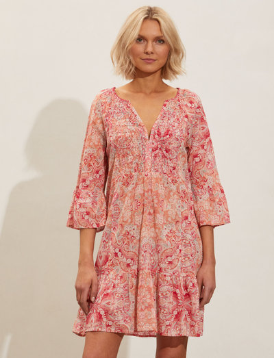 Annika Dress - summer dresses - multi peach