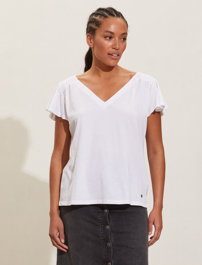 Fiona SS Top - t-shirts - bright white
