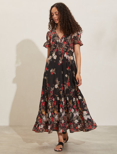Tamara Long Dress - maxi sukienki - deep asphalt